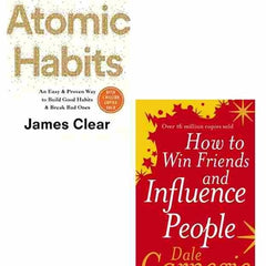2 book set Atomic Habits + How to Win Friends and Influence People