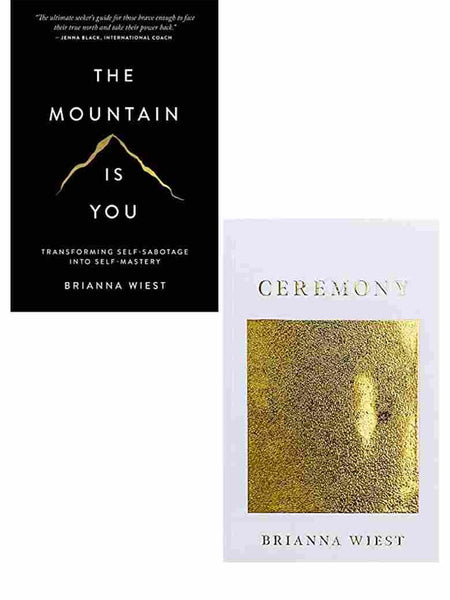 2 BOOK SET The Mountain is You by Brianna Wiest + Ceremony Brianna Wiest