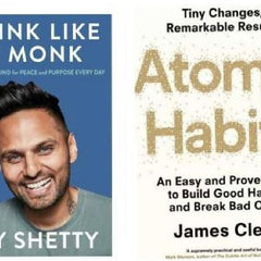 2 Book set ( Atomic Habits , Think like a monk )