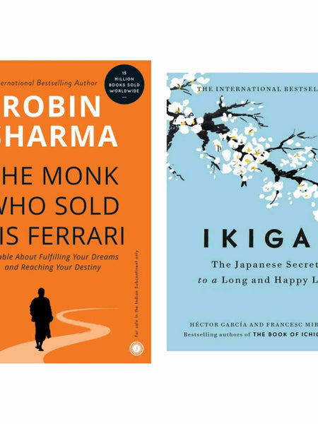 Ikigai & The Monk Who Sold His Ferrari - 2-Book Set for Mindful Living