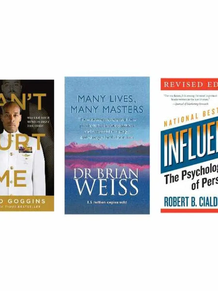 3 Book Set Special Collection ( Can't Hurt Me, Influence, Many lives Many masters )