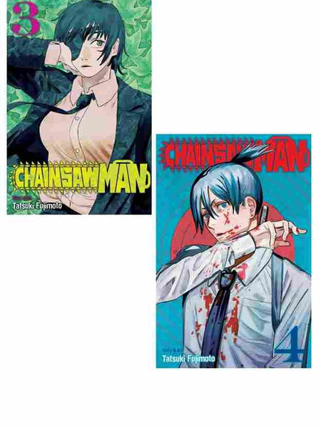 2 Manga Book Set Collection Chainsaw Man Vol. 03 + Chainsaw Man Vol. 04