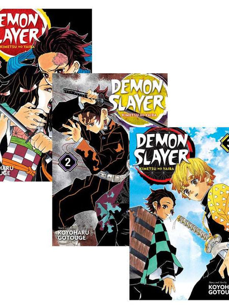 Demon Slayer Vol 1-3 Book Set Combo