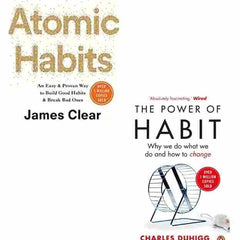 2 Book set Atomic Habits + The Power of Habit
