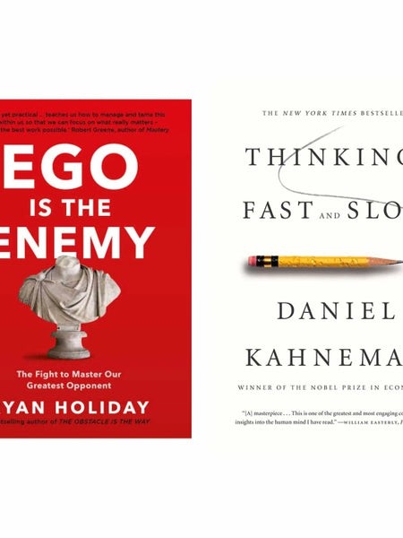 2 Book set ( Ego is the enemy , Thinking fast and slow )