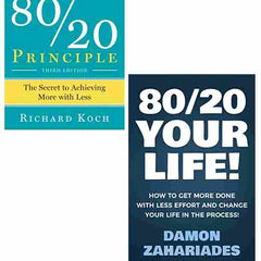 2 Book Set Collection The 80/20 Principle + 80/20 Your Life!