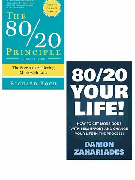 2 Book Set Collection The 80/20 Principle + 80/20 Your Life!