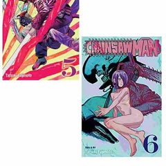 2 Manga Book Set Chainsaw Man Volumes 5-6 Collection