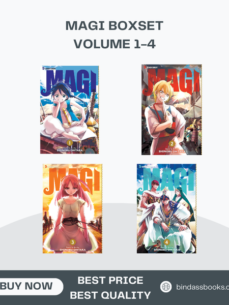 MAGI By Shinobu Ohtaka VOL. 1 TO 4 – English, Paperback