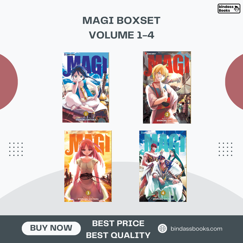 MAGI By Shinobu Ohtaka VOL. 1 TO 4 – English, Paperback