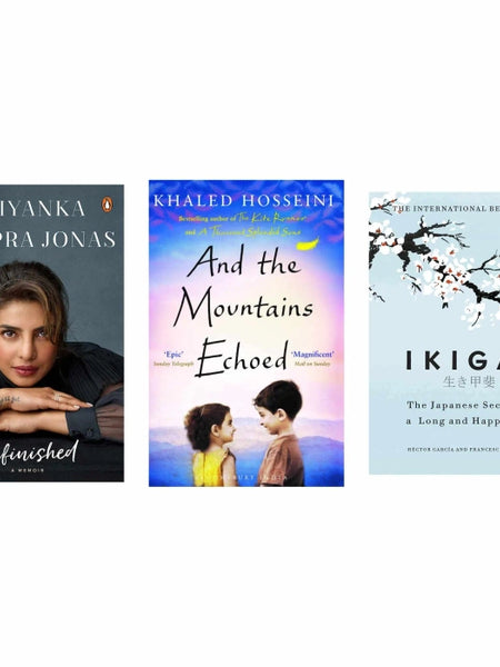 Unfinished, And the mountain echoed, Ikigai 3 Book Set