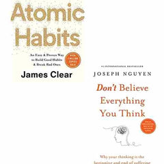2 Book Set Atomic Habits + Don't Believe Everything You Think