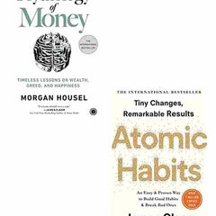 2 book set Atomic Habits + Psychology of Money