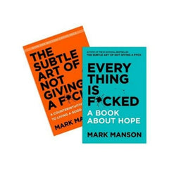 2 Book set by Mark Manson ( The subtle art of not giving Fuck , Everything is Fucked )