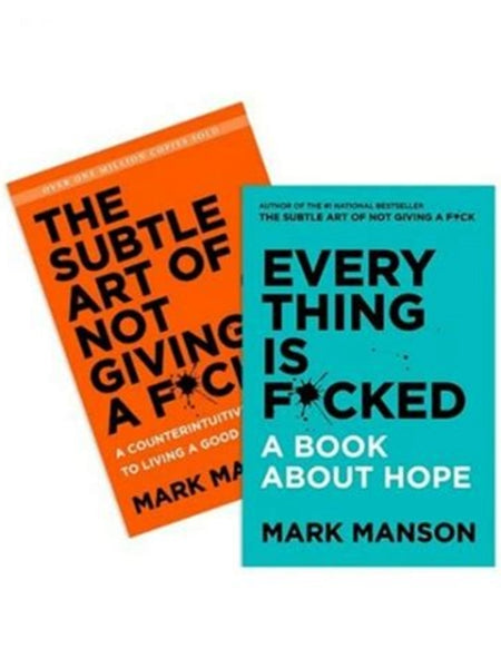 2 Book set by Mark Manson ( The subtle art of not giving Fuck , Everything is Fucked )