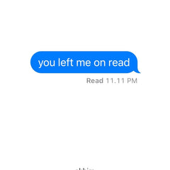you left me on read by akhira