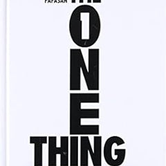 The One Thing - The Surprisingly Simple Truth Behind Extraordinary Results