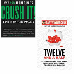 2 Book Set Collection  Crush It + Twelve and a Half