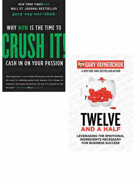 2 Book Set Collection  Crush It + Twelve and a Half