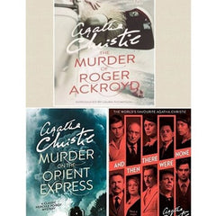 Agatha Christie 3 book set ( And then There were None , Murder on the Orient Express , The murder of Roger Ackroyd )