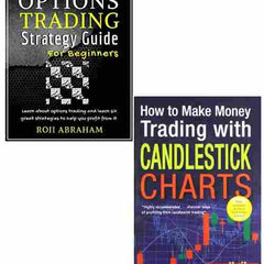 2 Book Set Collection The Ultimate Options Trading Strategy Guide for Beginners + How to Make Money Trading with Candlestick Charts