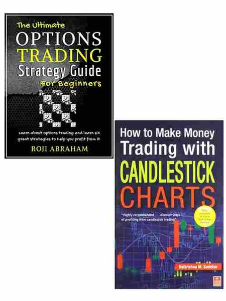 2 Book Set Collection The Ultimate Options Trading Strategy Guide for Beginners + How to Make Money Trading with Candlestick Charts
