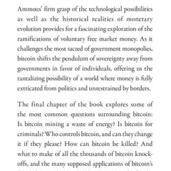 The Bitcoin Standard: The Decentralized Alternative to Central Banking by Saifedean Ammous, James Fouhey