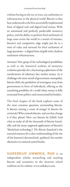 The Bitcoin Standard: The Decentralized Alternative to Central Banking by Saifedean Ammous, James Fouhey
