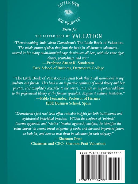 The Little Book of Valuation: How to Value a Company, Pick a Stock and Profit: 34 (Little Books. Big Profits) by Aswath Damodaran (Author)