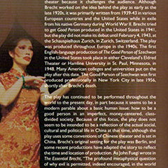 The Good Woman of Szechwan by Bertolt Brecht