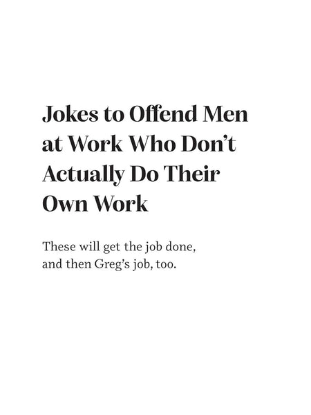 Jokes to Offend Men by Allison Kelley, Danielle Kraese