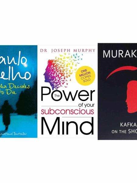 3 book set ( Veronica decides to die, The power of your subconscious mind , Kafka on The shore )