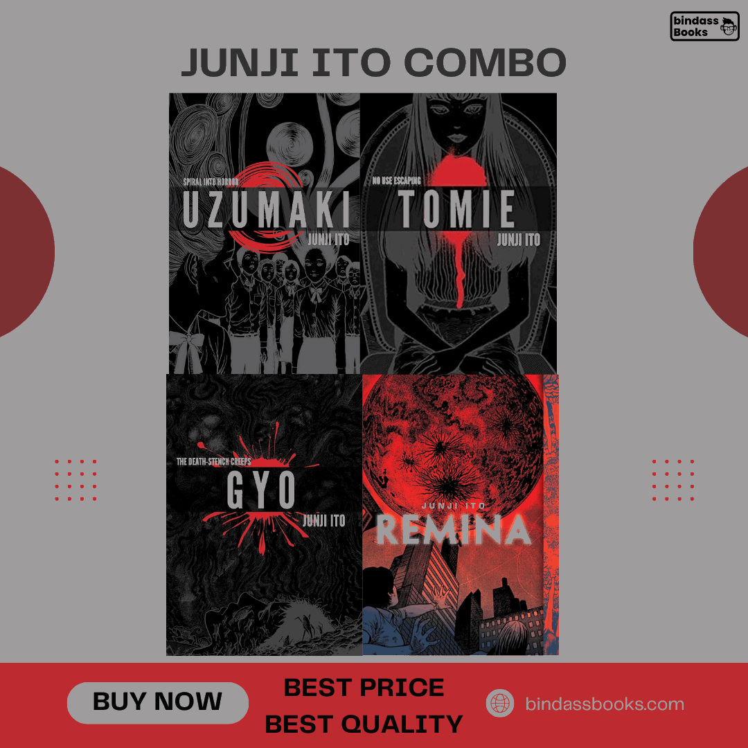 Gyobook Junji Ito Horror Combo – Uzumaki, Tomie, Gyo and Remina (4-Book Set ...