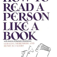How To Read A Person Like A Book By Gerard Nierenberg