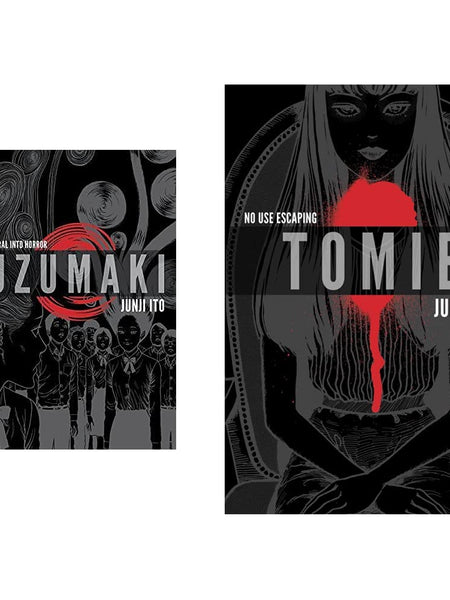 Uzumaki (3-in-1 Deluxe Edition): Includes vols. 1, 2 & 3 (Junji Ito) + Tomie: Complete Deluxe Edition (Junji Ito) (Set of 2 Books) by Junji Ito