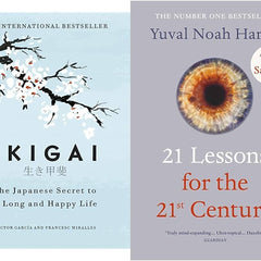 21 lessons for the 21st century , Ikigai 2 book set