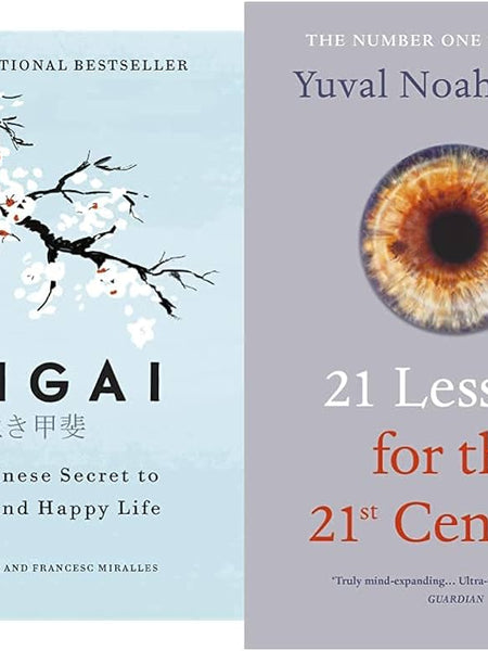 21 lessons for the 21st century , Ikigai 2 book set