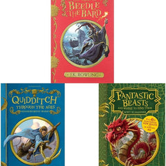The Hogwarts Library Box Set : Quidditch, Fantastic Beasts, Beedle the Bard (3-Book Collection) by J.K. Rowling