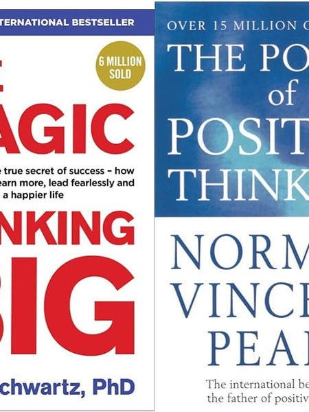 2 book set The Power Of Positive Thinking + The Magic of Thinking Big