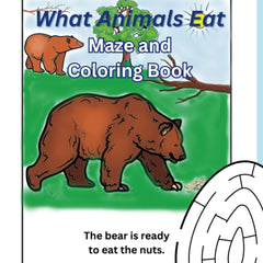 What Animals Eat Maze and Coloring Book: Activity Book for Kids Ages 4-8  by Cheryl Paton (Author)