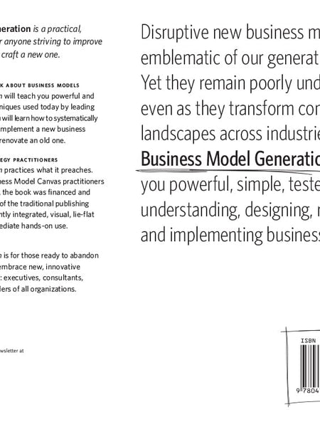 Business Model Generation: A Handbook for Visionaries, Game Changers, and Challengers (Strategyzer) by Alexander Osterwalder and Yves Pigneur