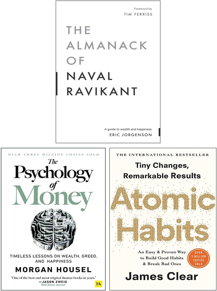 3 Book Set Collection Atomic Habits + The Almanack Of Naval Ravikant ...