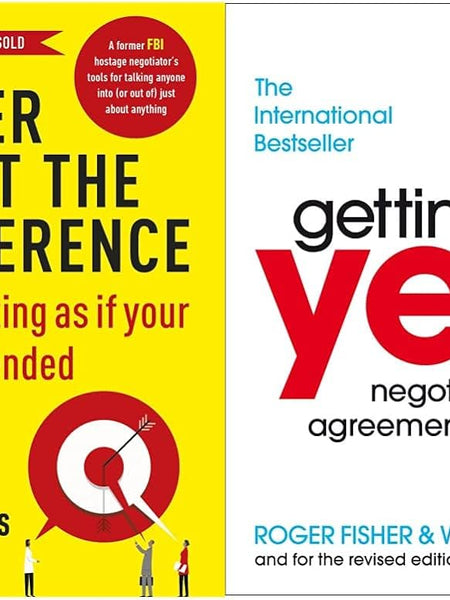 2 book set Getting to Yes + Never Split the Difference