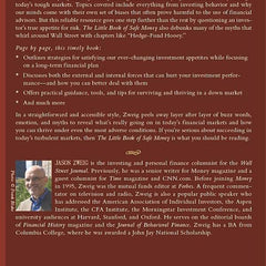 The Little Book of Safe Money: How to Conquer Killer Markets, Con Artists, and Yourself (Little Books. Big Profits) by Jason Zweig