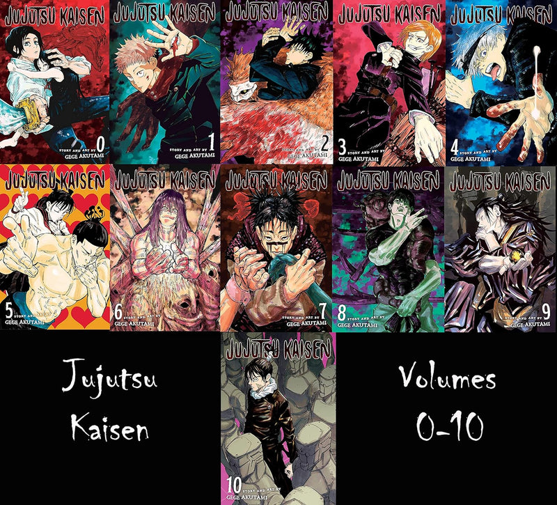 Jujutsu Kaisen Manga Vol. 0-10 Book Set