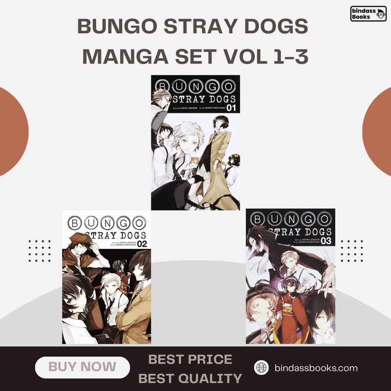 Bungo Stray Dogs Manga Set Vol 1-3  by Kafka Asagiri