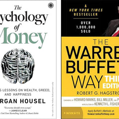 2 book set The Psychology of Money + The Warren Buffett Way