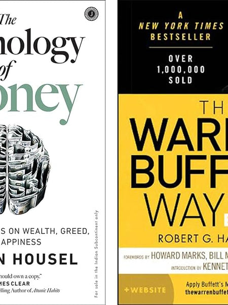 2 book set The Psychology of Money + The Warren Buffett Way