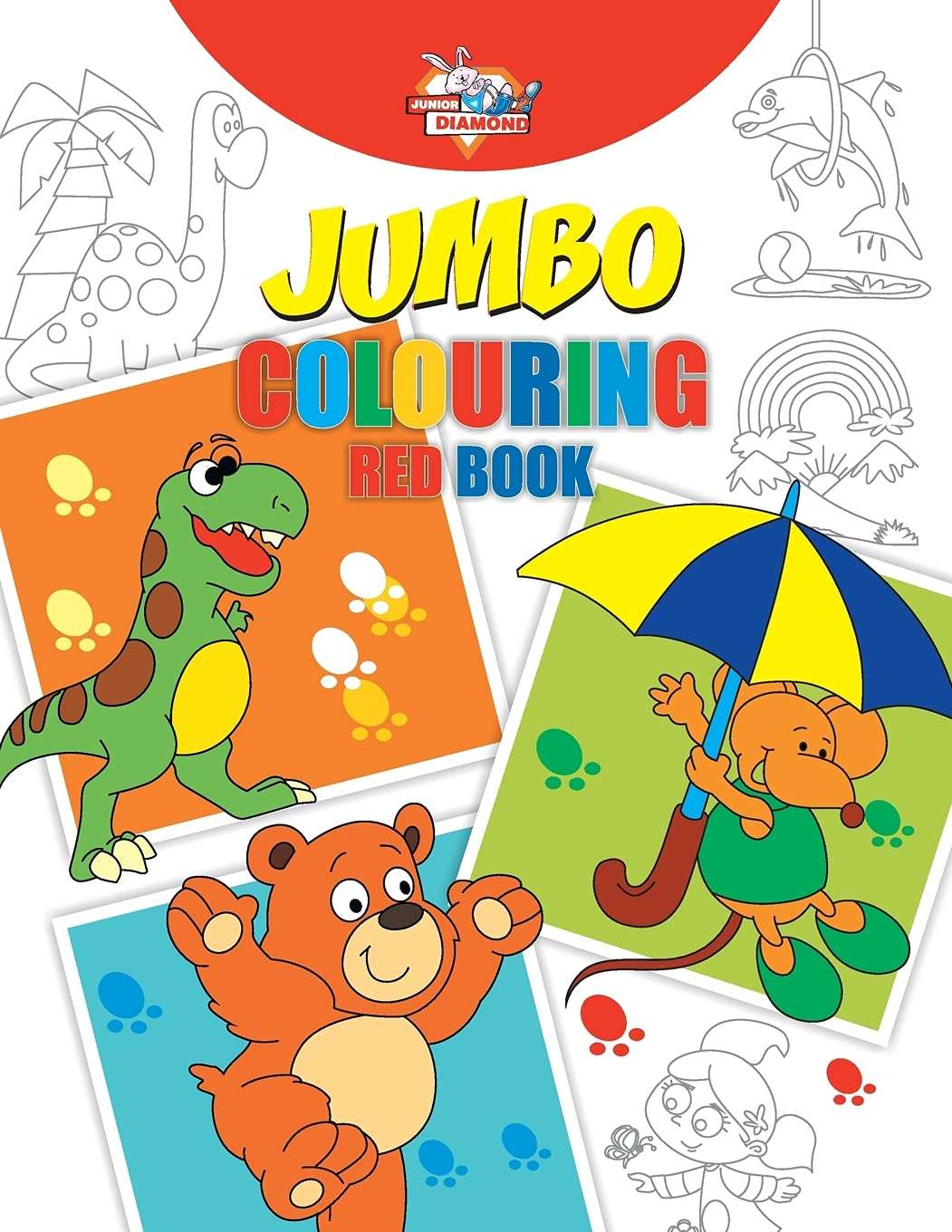 Jumbo Colouring Red Book-4 by Priyanka Verma – Bindass Books