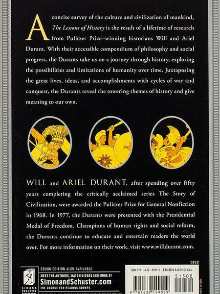 Lessons Of History by Will Durant
